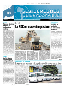 Les Dépêches de Brazzaville : Édition kinshasa du 22 avril 2013