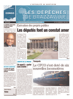 Les Dépêches de Brazzaville : Édition brazzaville du 03 mai 2013