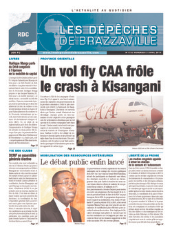 Les Dépêches de Brazzaville : Édition kinshasa du 03 mai 2013