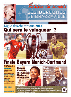 Les Dépêches de Brazzaville : Édition du 6e jour du 04 mai 2013