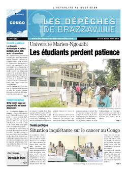 Les Dépêches de Brazzaville : Édition brazzaville du 07 mai 2013