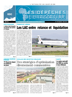 Les Dépêches de Brazzaville : Édition kinshasa du 07 mai 2013