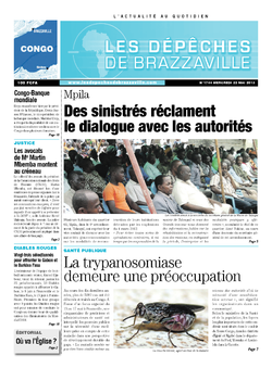 Les Dépêches de Brazzaville : Édition brazzaville du 22 mai 2013