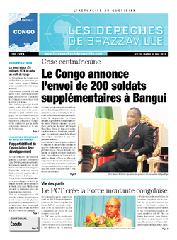 Les Dépêches de Brazzaville : Édition brazzaville du 28 mai 2013