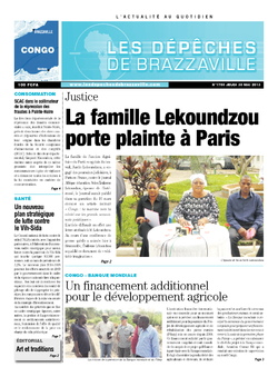 Les Dépêches de Brazzaville : Édition brazzaville du 30 mai 2013