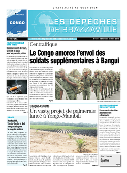 Les Dépêches de Brazzaville : Édition brazzaville du 31 mai 2013