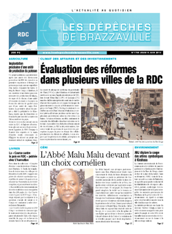 Les Dépêches de Brazzaville : Édition kinshasa du 06 juin 2013
