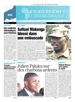 Les Dépêches de Brazzaville : Édition kinshasa du 12 juin 2013