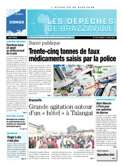 Les Dépêches de Brazzaville : Édition brazzaville du 13 juin 2013