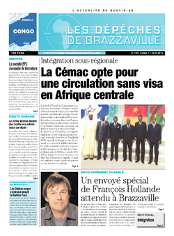 Les Dépêches de Brazzaville : Édition brazzaville du 17 juin 2013