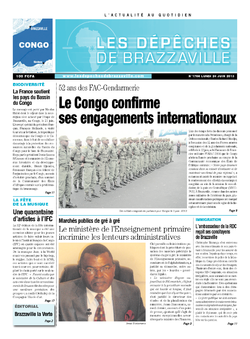 Les Dépêches de Brazzaville : Édition brazzaville du 24 juin 2013