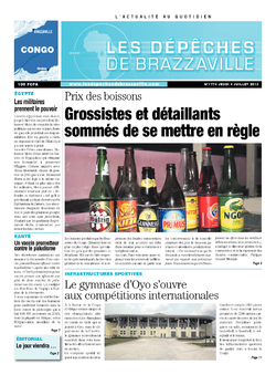 Les Dépêches de Brazzaville : Édition brazzaville du 04 juillet 2013