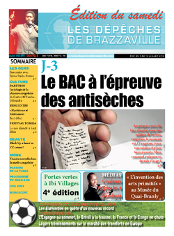 Les Dépêches de Brazzaville : Édition du 6e jour du 06 juillet 2013