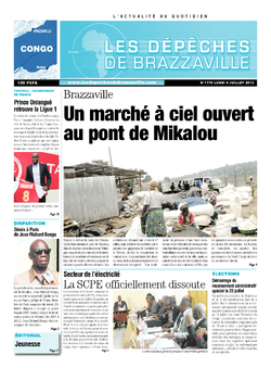 Les Dépêches de Brazzaville : Édition brazzaville du 08 juillet 2013