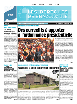 Les Dépêches de Brazzaville : Édition kinshasa du 11 juillet 2013