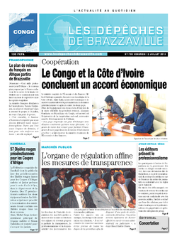 Les Dépêches de Brazzaville : Édition brazzaville du 12 juillet 2013