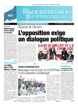 Les Dépêches de Brazzaville : Édition kinshasa du 12 juillet 2013