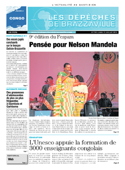 Les Dépêches de Brazzaville : Édition brazzaville du 15 juillet 2013