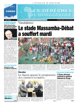 Les Dépêches de Brazzaville : Édition brazzaville du 25 juillet 2013
