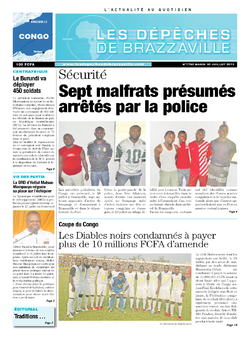 Les Dépêches de Brazzaville : Édition brazzaville du 30 juillet 2013