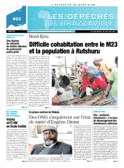 Les Dépêches de Brazzaville : Édition kinshasa du 30 juillet 2013