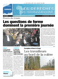 Les Dépêches de Brazzaville : Édition brazzaville du 07 août 2013