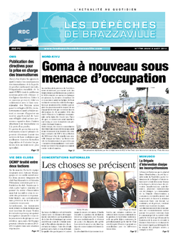 Les Dépêches de Brazzaville : Édition kinshasa du 08 août 2013