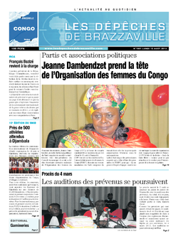 Les Dépêches de Brazzaville : Édition brazzaville du 12 août 2013