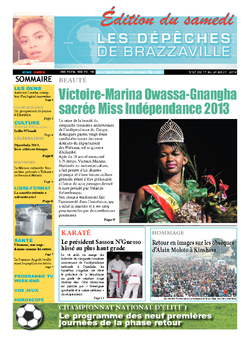 Les Dépêches de Brazzaville : Édition du 6e jour du 17 août 2013