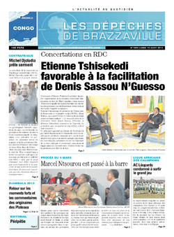 Les Dépêches de Brazzaville : Édition brazzaville du 19 août 2013