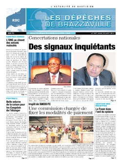 Les Dépêches de Brazzaville : Édition kinshasa du 22 août 2013