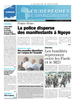 Les Dépêches de Brazzaville : Édition brazzaville du 23 août 2013