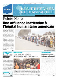 Les Dépêches de Brazzaville : Édition brazzaville du 29 août 2013