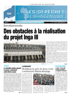 Les Dépêches de Brazzaville : Édition kinshasa du 05 septembre 2013