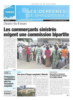 Les Dépêches de Brazzaville : Édition brazzaville du 24 septembre 2013