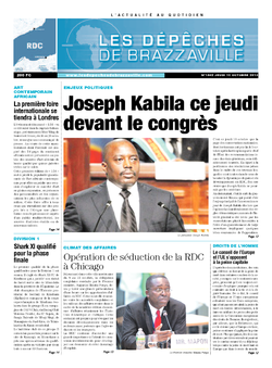 Les Dépêches de Brazzaville : Édition kinshasa du 10 octobre 2013