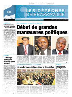 Les Dépêches de Brazzaville : Édition kinshasa du 11 octobre 2013