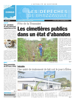 Les Dépêches de Brazzaville : Édition brazzaville du 04 novembre 2013