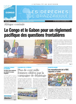 Les Dépêches de Brazzaville : Édition brazzaville du 05 novembre 2013