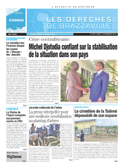 Les Dépêches de Brazzaville : Édition brazzaville du 07 novembre 2013