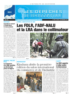 Les Dépêches de Brazzaville : Édition kinshasa du 07 novembre 2013