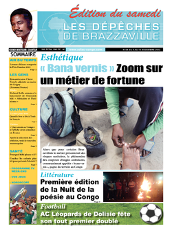 Les Dépêches de Brazzaville : Édition du 6e jour du 09 novembre 2013