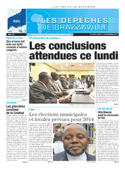 Les Dépêches de Brazzaville : Édition kinshasa du 11 novembre 2013