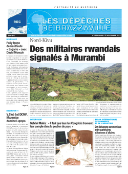 Les Dépêches de Brazzaville : Édition kinshasa du 12 novembre 2013