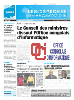 Les Dépêches de Brazzaville : Édition brazzaville du 14 novembre 2013