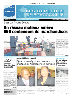Les Dépêches de Brazzaville : Édition brazzaville du 21 novembre 2013