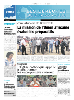 Les Dépêches de Brazzaville : Édition brazzaville du 22 novembre 2013