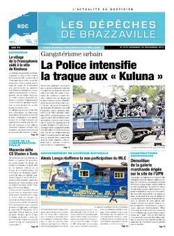 Les Dépêches de Brazzaville : Édition kinshasa du 22 novembre 2013