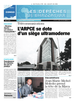 Les Dépêches de Brazzaville : Édition brazzaville du 25 novembre 2013