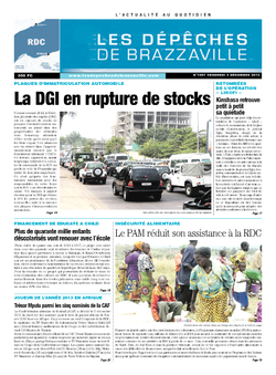 Les Dépêches de Brazzaville : Édition kinshasa du 06 décembre 2013